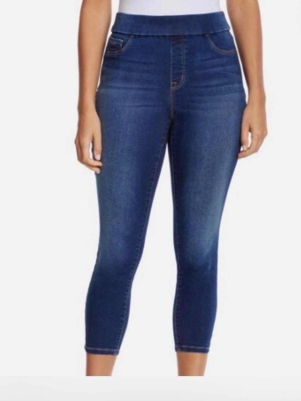 Nine West Heidi Pull on Straight Leg Dark Blue Women’s Jeans